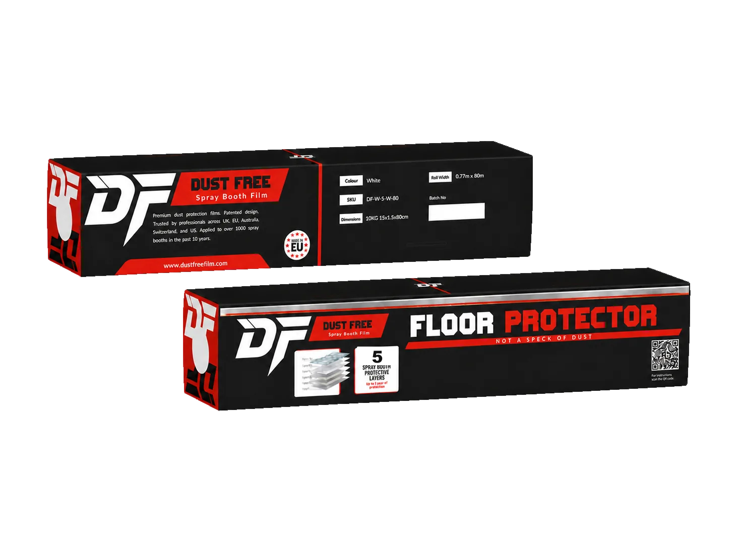 Multiple-Layer Spray Booth Floor Protector product packaging