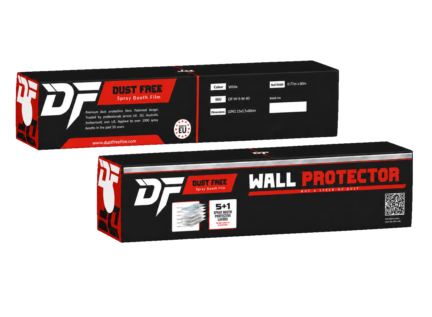 Multiple-Layer Spray Booth Wall Protector product packaging